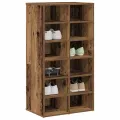 Étagère à chaussures vieux bois 54x34x100,5cm bois d'ingénierie