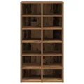 Étagère à chaussures vieux bois 54x34x100,5cm bois d'ingénierie
