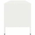 Meuble TV blanc 135x39x43,5 cm acier laminé à froid