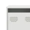 Meuble TV blanc 135x39x43,5 cm acier laminé à froid
