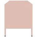 Meuble TV rose 101,5x39x43,5 cm acier laminé à froid