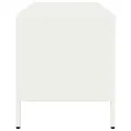 Meuble TV blanc 68x39x43,5 cm acier laminé à froid
