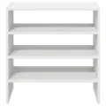 Étagères à chaussures 2 pcs empilable blanc 60x30x30,5 cm