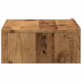 Meubles TV avec éclairage LED 2 pcs vieux bois 60x35x15,5 cm