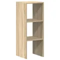 Bibliothèque empilable chêne sonoma 30x30x80 cm bois ingénierie