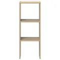 Bibliothèque empilable chêne sonoma 30x30x80 cm bois ingénierie