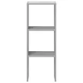 Bibliothèque empilable sonoma gris 30x30x80 cm bois ingénierie