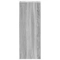 Bibliothèque empilable sonoma gris 30x30x80 cm bois ingénierie