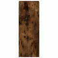 Bibliothèque empilable chêne fumé 30x30x80 cm bois d'ingénierie