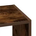 Bibliothèque empilable chêne fumé 30x30x80 cm bois d'ingénierie