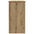 Bureau chêne artisanal 80x40x75 cm bois d'ingénierie
