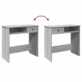 Bureau sonoma gris 80x40x75 cm bois d'ingénierie