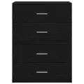 Armoires avec 2 tiroirs 2 pcs chêne noir bois d'ingénierie