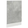 Panneau de lave-vaisselle gris béton 45x3x67 cm