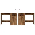 Bureau vieux bois 100x49x75 cm bois d'ingénierie