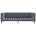 Lit de repos gris foncé 80x200 cm velours