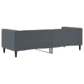 Lit de repos gris foncé 80x200 cm velours