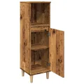 Armoire de salle de bain vieux bois 30x30x100cm bois ingénierie