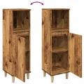 Armoire de salle de bain vieux bois 30x30x100cm bois ingénierie