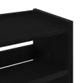 Étagère à chaussures noir 60x25x62 cm bois d'ingénierie