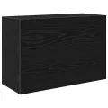 Armoire murale de bain noir 60x25x40 cm bois d'ingénierie