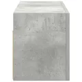 Armoire murale de bain gris béton 60x25x30 cm bois d'ingénierie