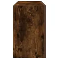 Armoire murale de bain chêne fumé 80x25x40 cm bois d'ingénierie