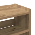 Étagère à chaussures chêne artisanal bois d'ingénierie