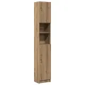Armoire de salle de bain chêne artisanal 32x25,5x190 cm