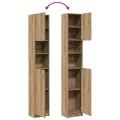Armoire de salle de bain chêne artisanal 32x25,5x190 cm