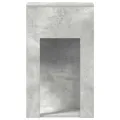 Support de tour d'ordinateur et tiroir gris béton 30x44x74 cm