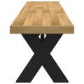 Banc à manger NOAIN pieds en forme de X 180x40x45 cm massif pin