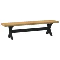 Banc à manger NOAIN pieds en forme de X 180x40x45 cm massif pin