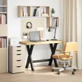 Bureau NOAIN pieds en forme de X 120x50x75 cm bois massif pin