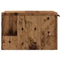 Table de chevet murale vieux bois 34x30x20 cm