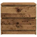 Table de chevet vieux bois 50x40x43.5 cm bois d’ingénierie