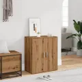 Armoire à chaussures chêne artisanal bois d'ingénierie