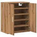 Armoire à chaussures chêne artisanal bois d'ingénierie