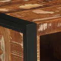 Table basse multicolore 90x50x36 cm bois de récupération massif