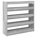 Étagère à chaussures sonoma gris 80x25x81 cm bois d'ingénierie