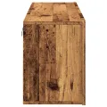 Meuble TV mural vieux bois 100x30x41 cm