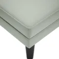 Fauteuil long et coussin et accoudoir droit gris clair velours