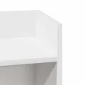 Table d'appoint avec étagère blanc 25,5x27x60 cm
