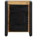Table de chevet 40x30x51 cm bois massif de manguier brut