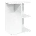 Table de chevet blanc 46,5x29x61 cm bois d’ingénierie