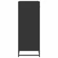 Étagère à chaussures noir 48x38x97,5 cm bois d'ingénierie
