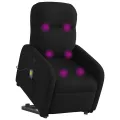 Fauteuil de massage inclinable Noir Tissu