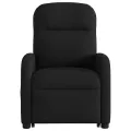 Fauteuil de massage inclinable Noir Tissu