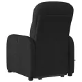 Fauteuil de massage inclinable Noir Tissu