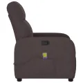 Fauteuil de massage inclinable Marron foncé Tissu